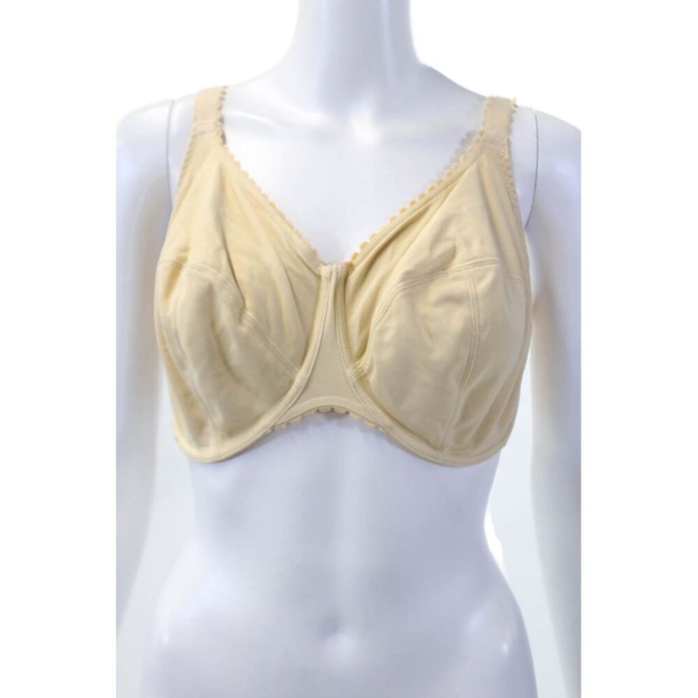 Superbra Womens Unlined Underwired Balconette Bra Solid Beige Size 36GG